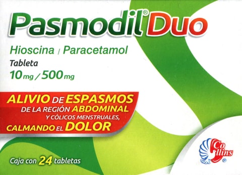 BUTILHIOSCINA/ PARACETAMOL 10/500MG CAJA CON 20 TABLETAS(PRESICOL