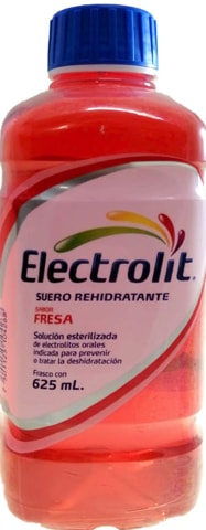 Electrolit solucion sabor fresa 625ml.