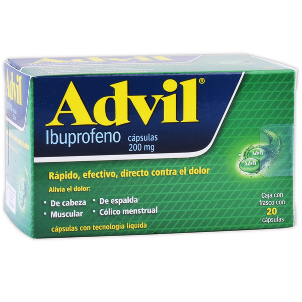 Medically Advil c/20 caps. 200 mg. Farmacia a domicilio