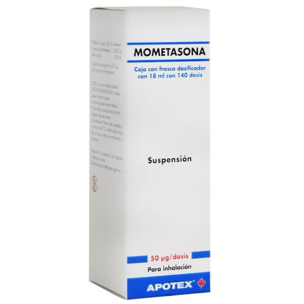 Mometasona Monaliz 50 mcg x 140 Dosis Spray Nasal Deva Holding Composición:  Mometasona