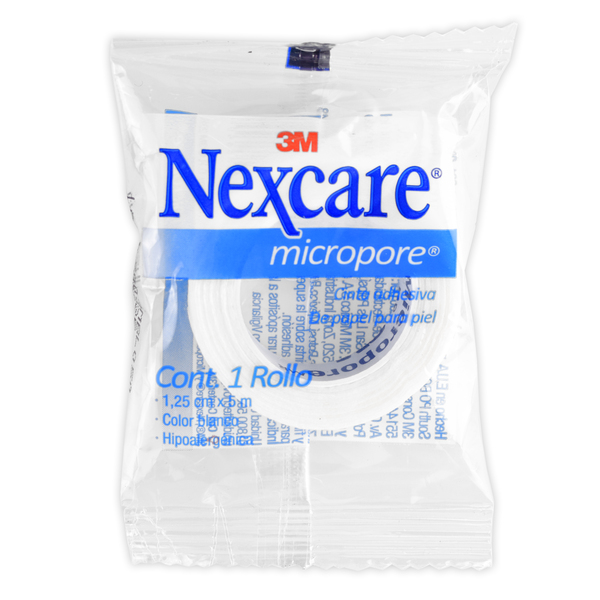 3M Nexcare Cinta Micropore Piel 1.25cm x 5m, 1 pz.