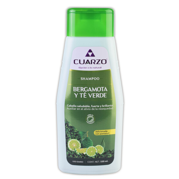 Medically Shampoo de bergamota/te verde (cuarzo) 550 ml. Farmacia a
