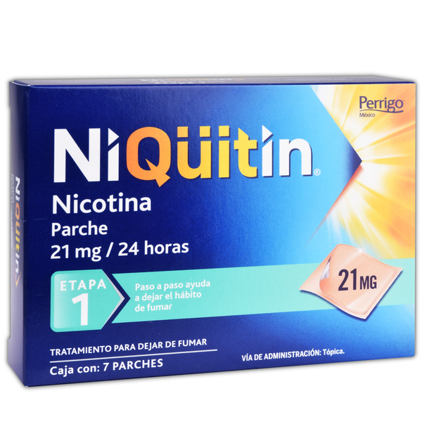 Farmacias del Ahorro, Niquitin etapa 1 con 7 parches