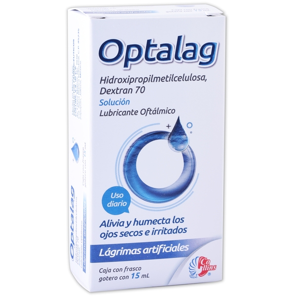 Optalag lubricante oftalmico uso diario fco. gotero 15 ml.