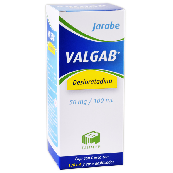 Valgab jarabe 120 ml. 50 mg.