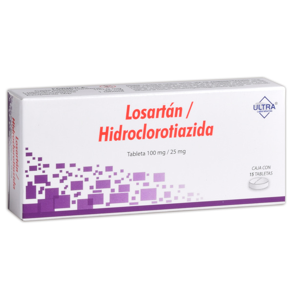 Medically losartan hidroclorotiazida c 15 tabs 100 25 mg farmacia