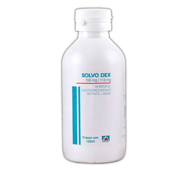 Solvodex sol. infantil fco. 120 ml. 113-150 mg/100 ml.