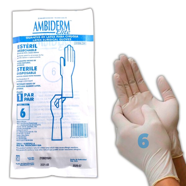 Medically Guantes P Cirugia Ltx Esteril Desech No 6 Farmacia A Domicilio