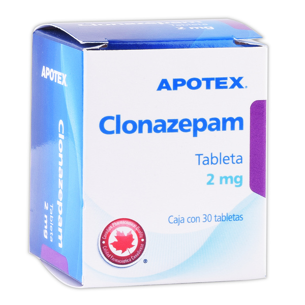 Clonazepam de 2mg