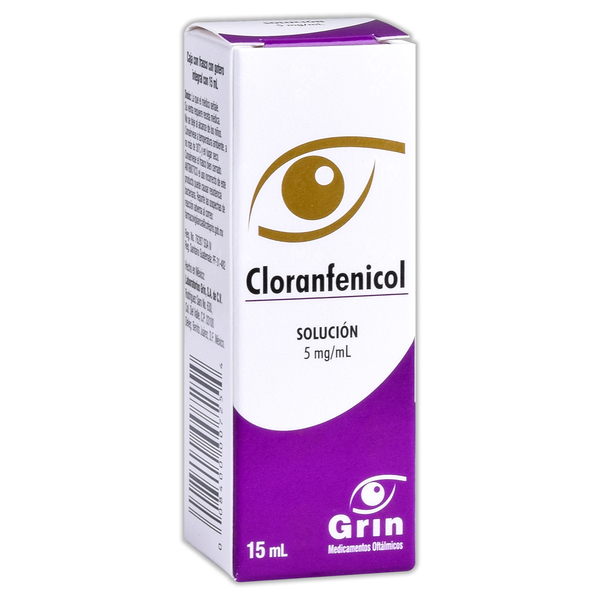 Cloranfenicol  sol. oft. gotas 15 ml. 0.5%