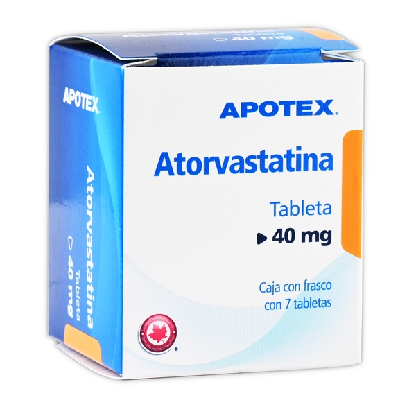 Atorvastatina (apotex) c/ 7 tabs. 40 mg.