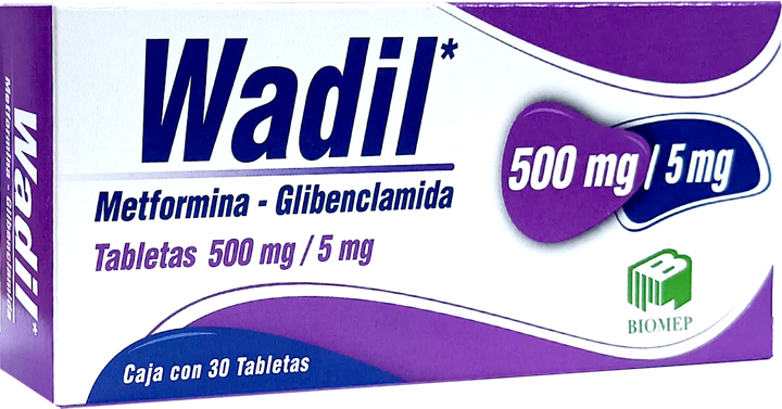 Wadil c/30 tabs. 500/5mg