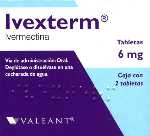 ivexterm 6mg c/4 tabletas